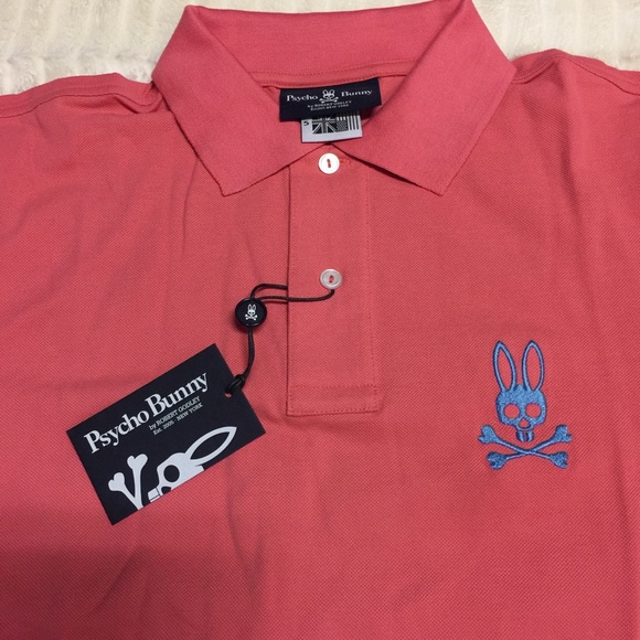 NWT Pyscho Bunny Classic Polo - Fragola Opal - Picture 2 of 5